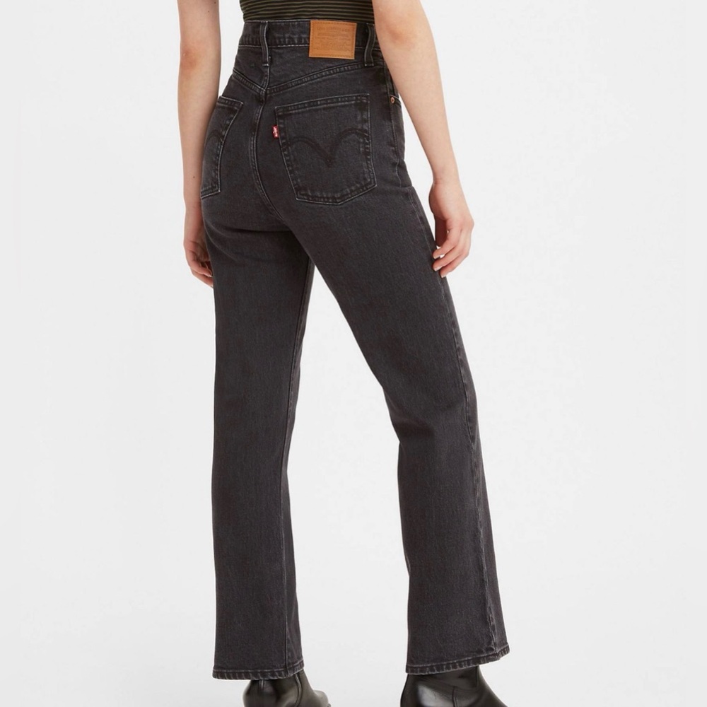 Levi's Women's Dark Gray Straight Leg Jeans